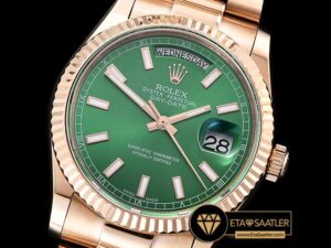 RDD0213G - DayDate 36mm Flt RGRG Green Thick Stk BP Swiss 2836 - 1.jpg